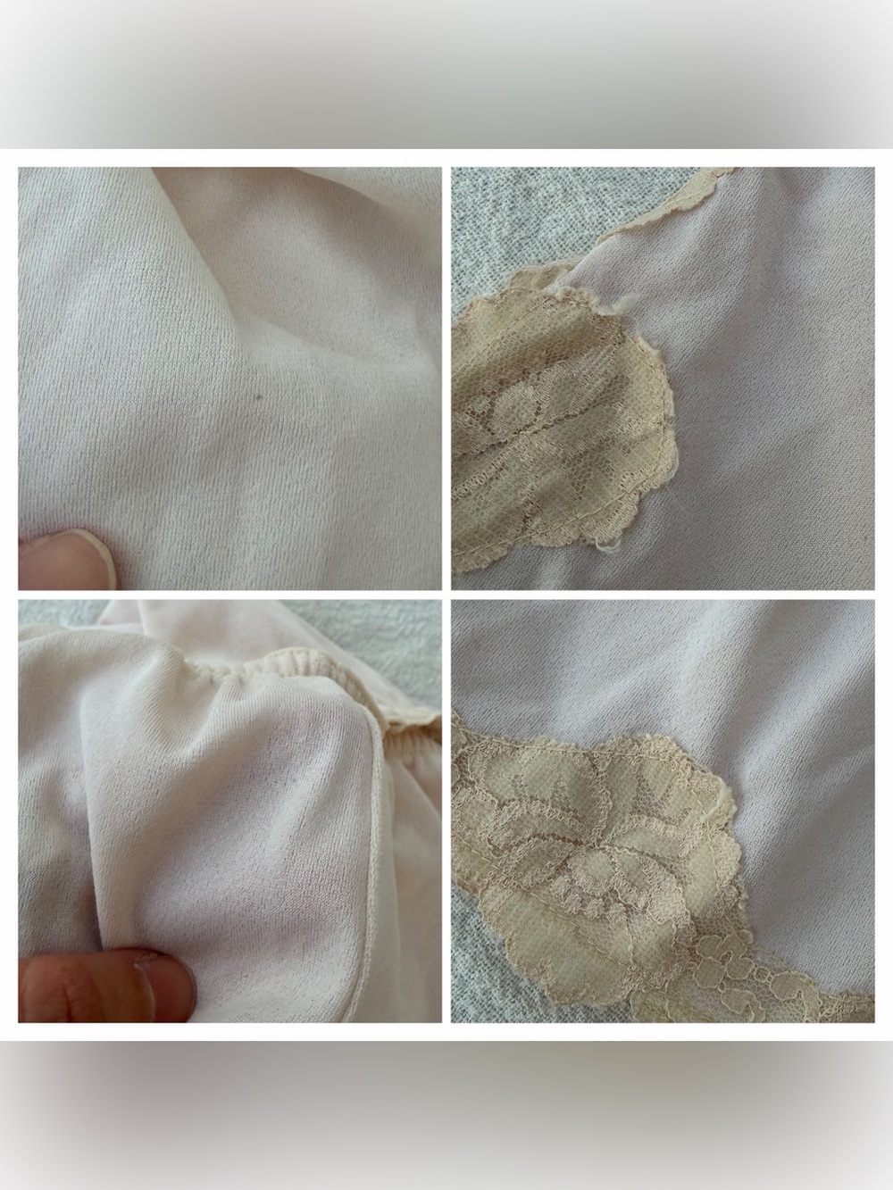 Vintage 60s Movie Star Mini Lace Slip Skirt, Coquette Cottagecore Boho Fairy - Picture 5 of 6
